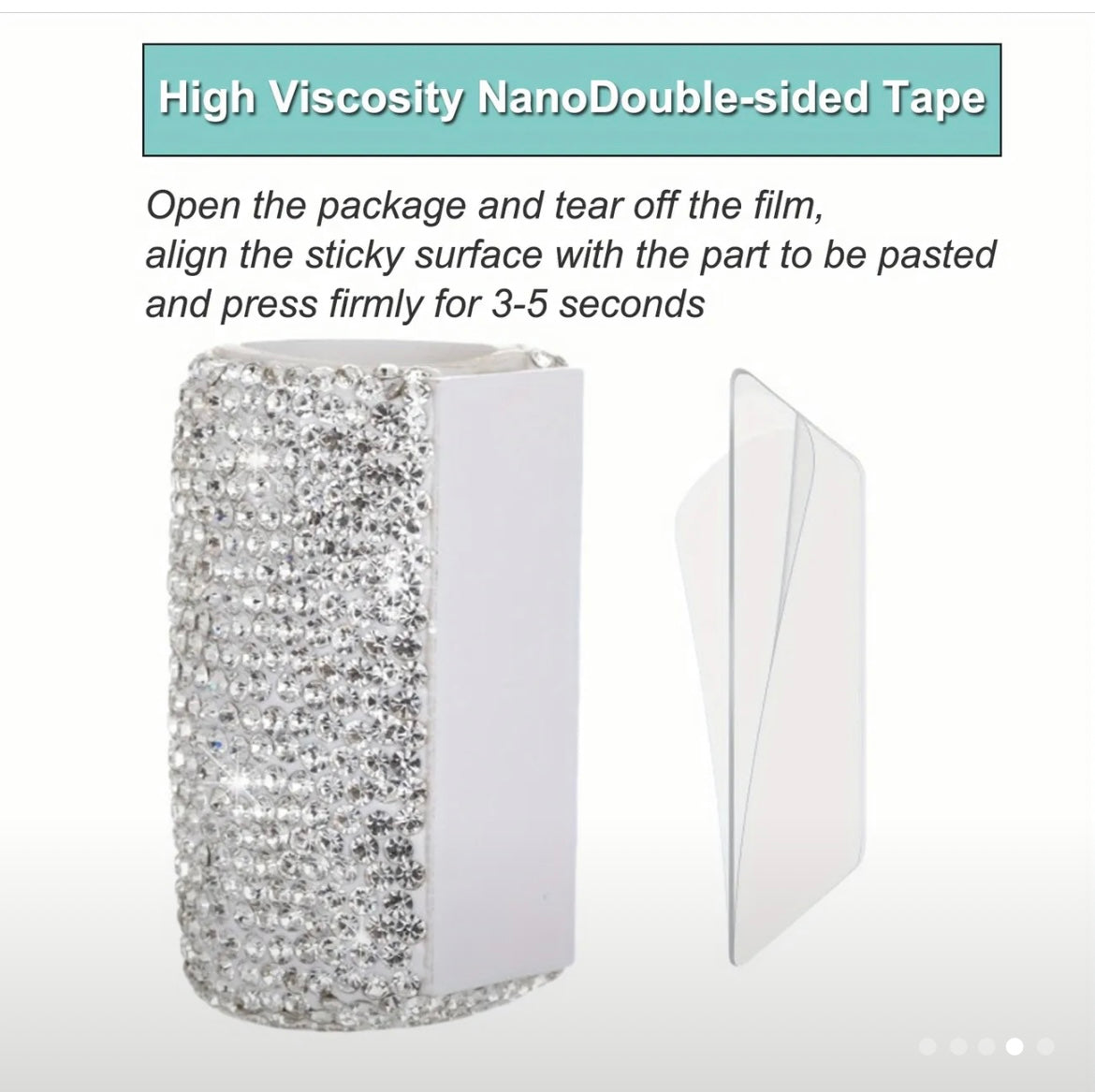 Rhinestone Car Lip Balm Holder